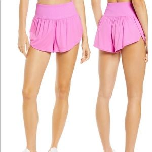 Free People game time shorts magenta